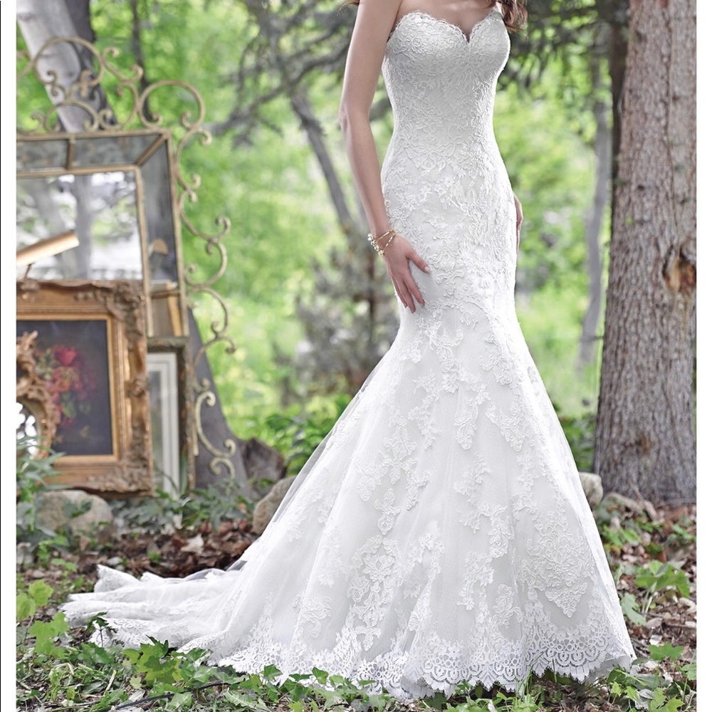 Lace Maggie Sottero Fit & Flare Wedding Dress